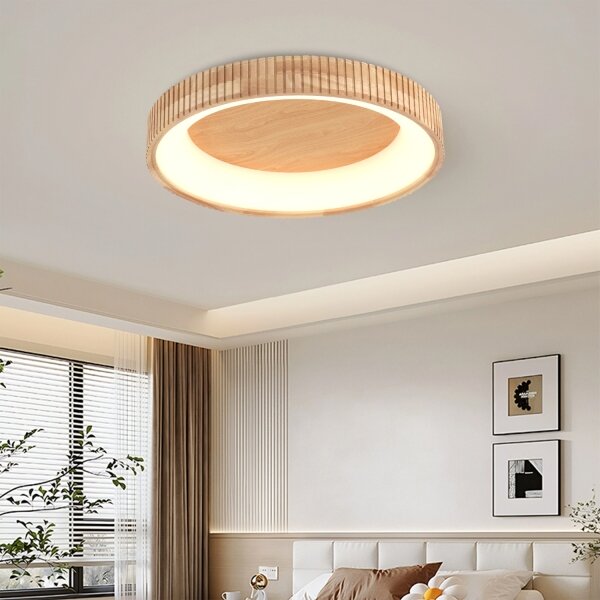 Brilagi - LED Stropní svítidlo FALCON WOOD MODERN LED/40W/230V pr. 60 cm dřevo