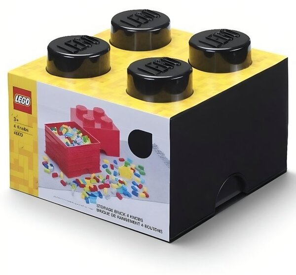 Černý úložný box LEGO® Smart 25 x 25 cm
