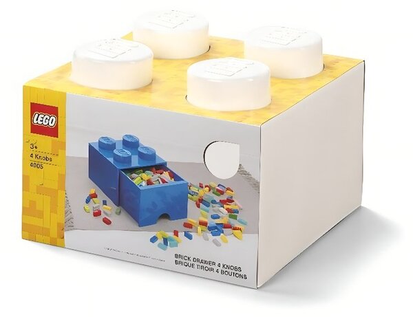 Bílý úložný box LEGO® Storage 25 x 25 cm