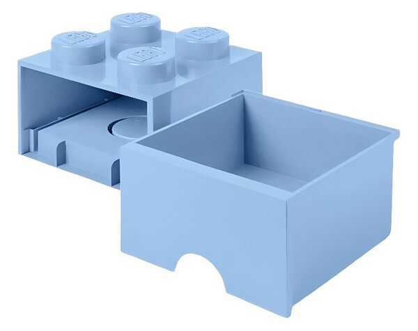 Světle modrý úložný box LEGO® Storage 25 x 25 cm