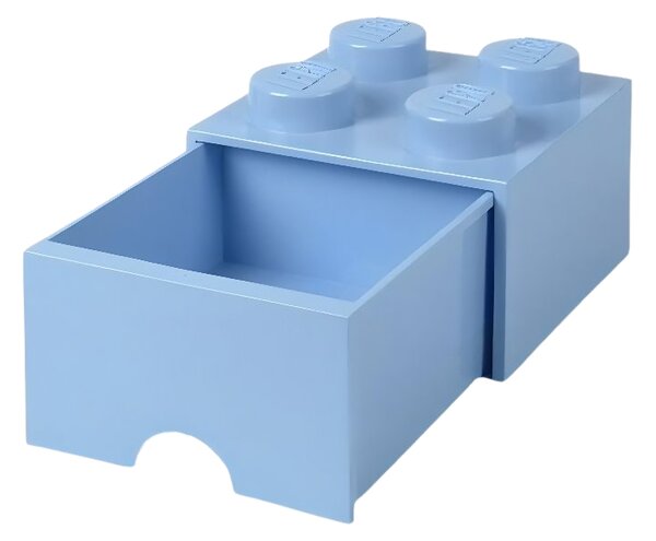 Světle modrý úložný box LEGO® Storage 25 x 25 cm