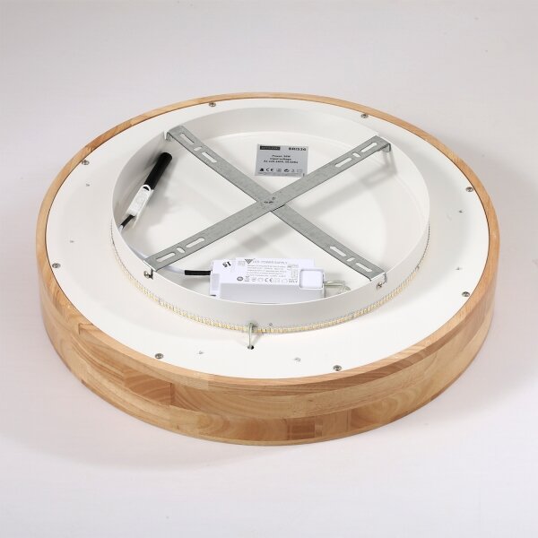 Brilagi-LED Strop. svítidlo FALCON WOOD LED/30W/230V 3000/4000/6000K 45 cm dřevo