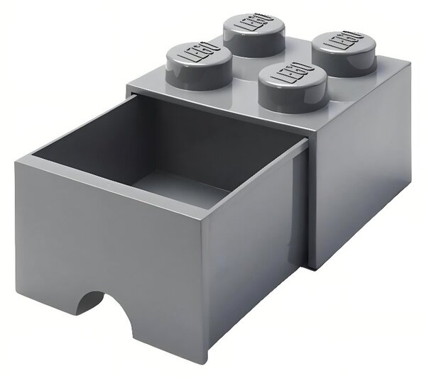Šedý úložný box LEGO® Storage 25 x 25 cm