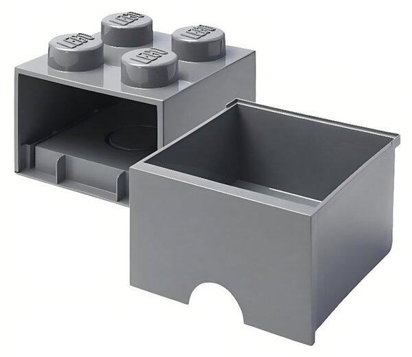 Šedý úložný box LEGO® Storage 25 x 25 cm