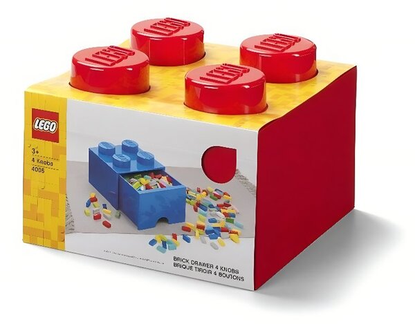 Červený úložný box LEGO® Storage 25 x 25 cm