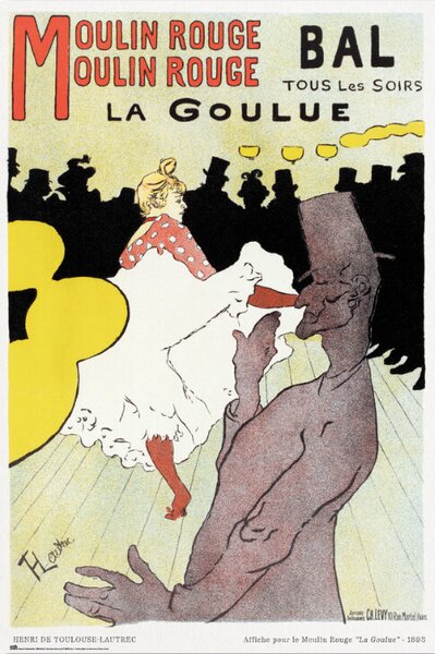 Plakát, Obraz - Moulin Rouge - La Goulue, (61 x 91.5 cm)