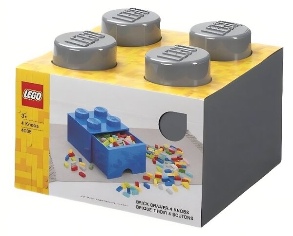 Šedý úložný box LEGO® Storage 25 x 25 cm