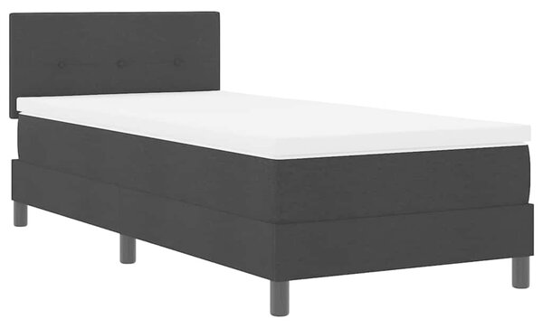 Postel s boxspringem s polštářem Černý 80 x 200 cm textil 3338645