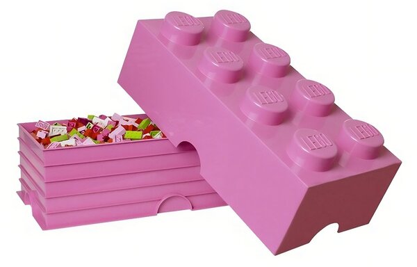Růžový úložný box LEGO® Smart 25 x 50 cm