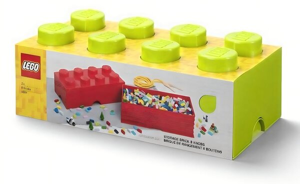 Světle zelený úložný box LEGO® Smart 25 x 50 cm