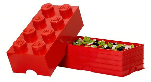 Červený úložný box LEGO® Smart 25 x 50 cm