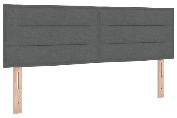 Postel s boxspringem s matrací Tmavě šedá 200 x 160 cm textil 3341238