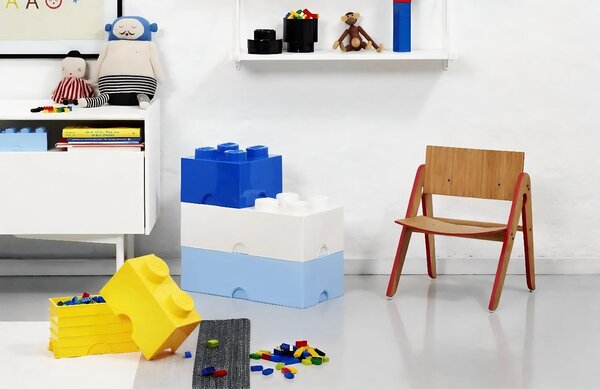 Světle šedý úložný box LEGO® Smart 25 x 50 cm