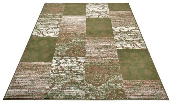 Hanse Home, Kusový koberec Gloria 105521 Green Creme, 120x170, zelená, chodba / předsíň