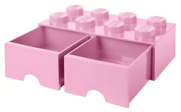 Růžový úložný box LEGO® Storage 25 x 50 cm