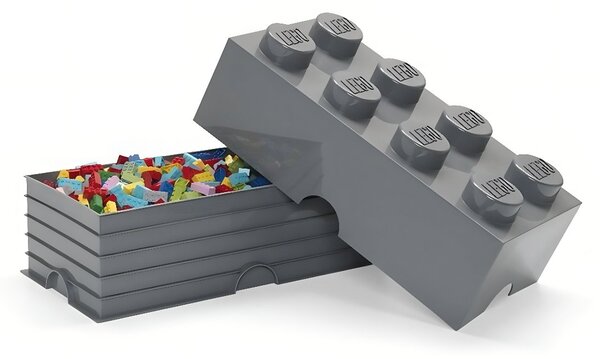 Šedý úložný box LEGO® Smart 25 x 50 cm