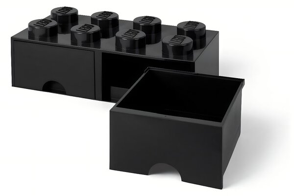 Černý úložný box LEGO® Storage 25 x 50 cm