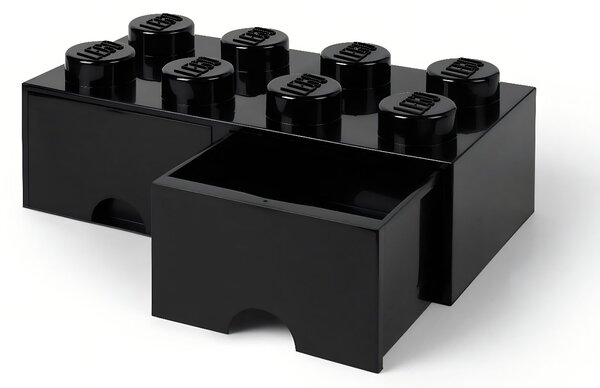 Černý úložný box LEGO® Storage 25 x 50 cm