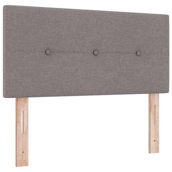Postel s boxspringem s polštářem Taupe 120 x 190 cm textil 3338906