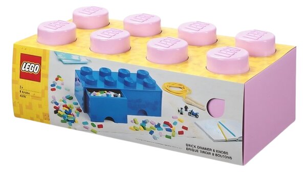 Růžový úložný box LEGO® Storage 25 x 50 cm
