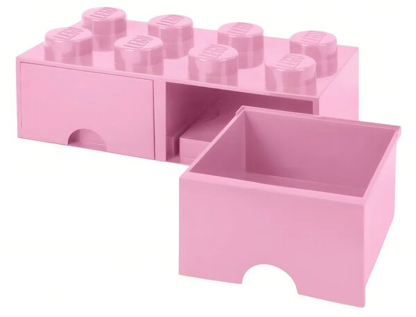 Růžový úložný box LEGO® Storage 25 x 50 cm