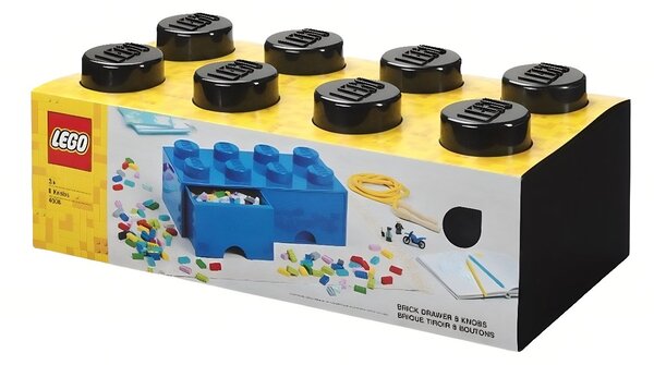 Černý úložný box LEGO® Storage 25 x 50 cm