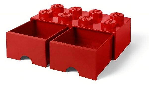 Červený úložný box LEGO® Storage 25 x 50 cm
