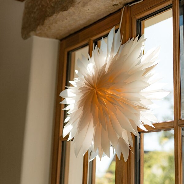 Závěsná svítící hvězda Dis White 60 cm