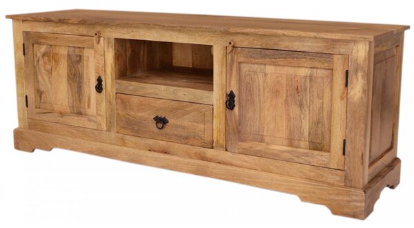 TV stolek Guru 160x60x45 z masivu mango
