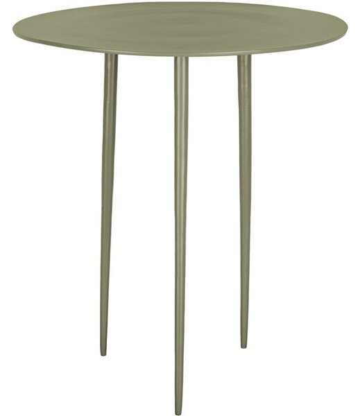 Time for home Zelený kovový odkládací stolek Létio 42 cm