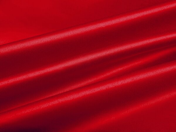 Látka polyesterový satén LUX-013 Červená - šířka 150 cm