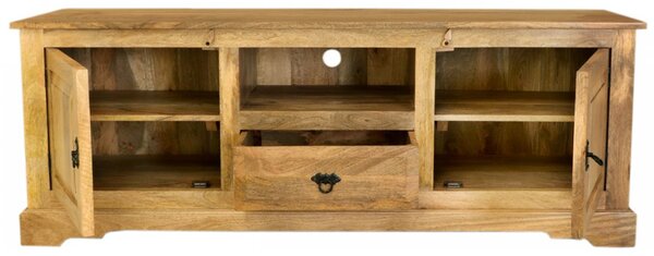 TV stolek Guru 160x60x45 z masivu mango