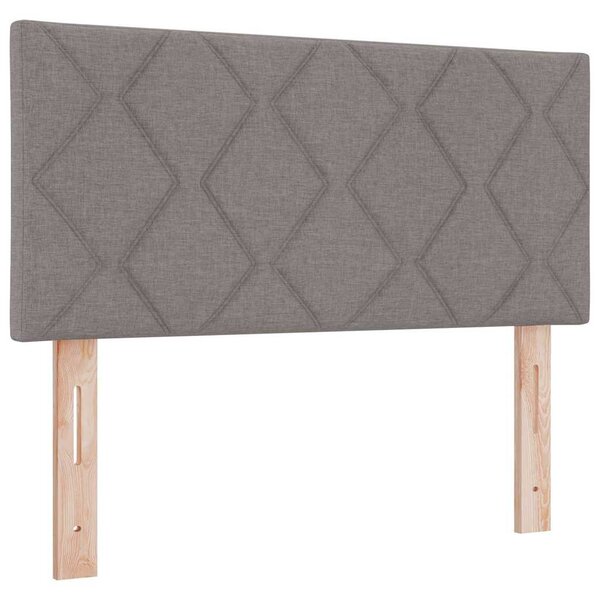 Postel s boxspringem s čelo Taupe 200 x 80 cm textil 3341262