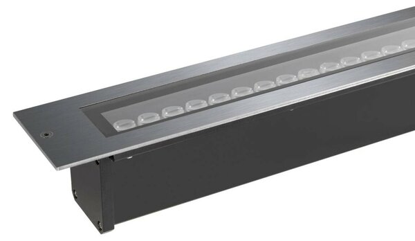 BIG WHITE SLV DASAR 1200 svítidlo pro vestavbu do země, 34 W, 3000 K, IP65/IP67, čtvercové, nerezová ocel 1007196