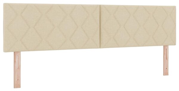 Postel s boxspringem s polštářem Krémová 180 x 200 cm textil 3338788