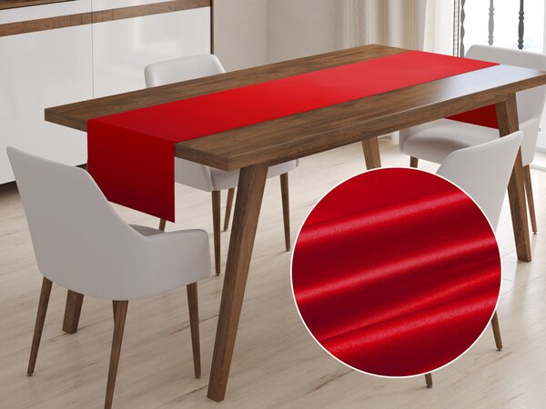 Biante Saténový běhoun na stůl polyesterový Satén LUX-013 Červený 20x120 cm