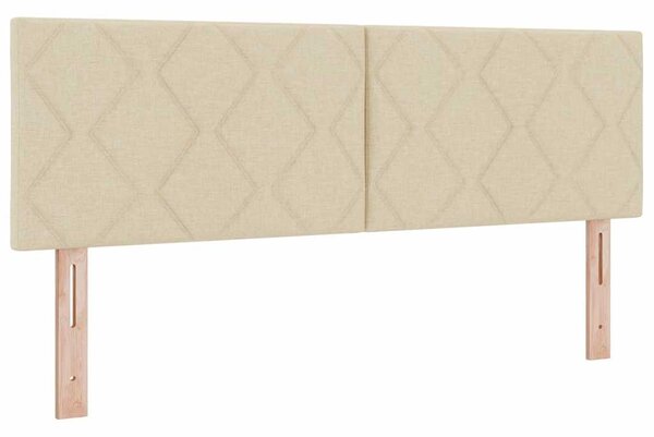 Postel s boxspringem s polštářem Krémová 200 x 140 cm textil 3341298