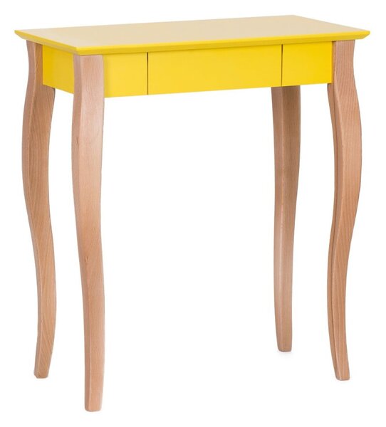 Žlutý psací stůl Ragaba Lillo, délka 65 cm