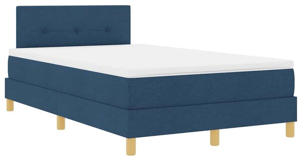 Postel s boxspringem s polštářem Modrá 120 x 190 cm textil 3338908