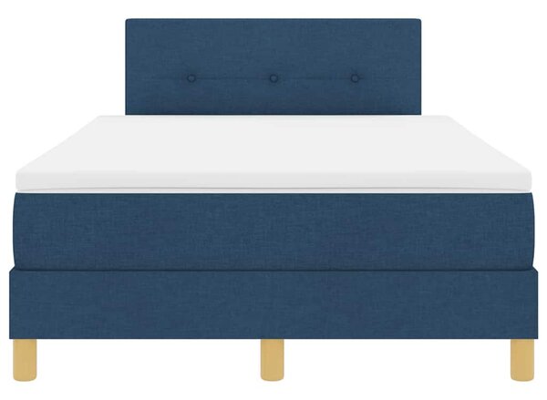 Postel s boxspringem s polštářem Modrá 120 x 190 cm textil 3338908