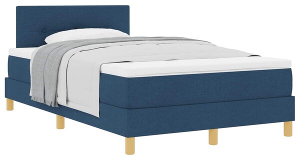 Postel s boxspringem s polštářem Modrá 120 x 190 cm textil 3338908