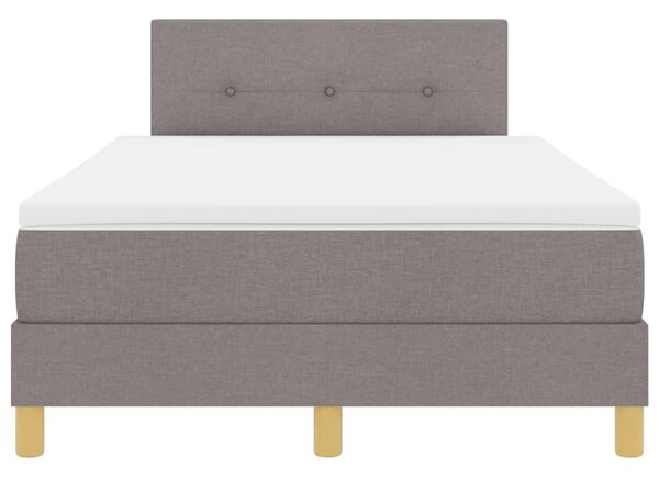Postel s boxspringem s polštářem Taupe 120 x 190 cm textil 3338906