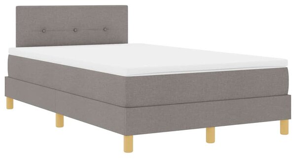 Postel s boxspringem s polštářem Taupe 120 x 190 cm textil 3338906