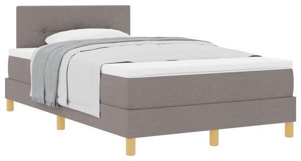 Postel s boxspringem s polštářem Taupe 120 x 190 cm textil 3338906