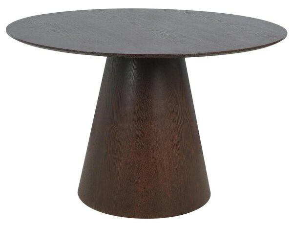 Nordic Living Ořechový kulatý jídelní stůl Boltans 120 cm