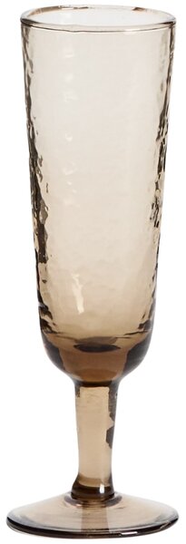 Kave Home Hnědá sklenice na sekt Sileia
