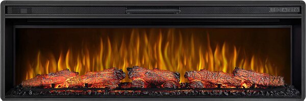 ArtiFlame Elektrický krb AF50 Multicolour Elektrický vestavný krb s topením 1600W realistický 3D efekt plamene LED osvětlení Dálkové ovládání Černá barva