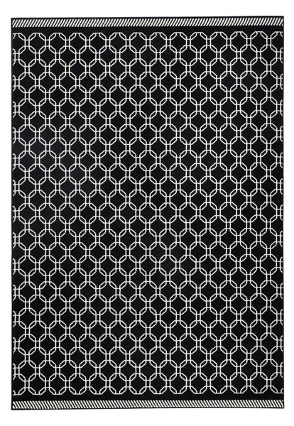 Černý koberec Zala Living Chain, 70 x 140 cm