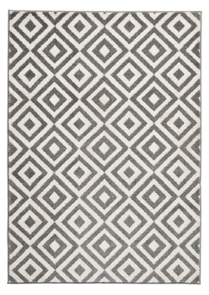 Šedo-bílý koberec Think Rugs Matrix, 120 x 170 cm