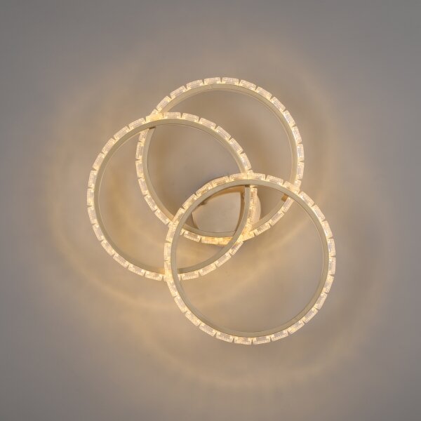 JUST LIGHT. 14734-60 - LED Stropní svítidlo GLITRA LED/37W/230V pr. 50 cm zlatá